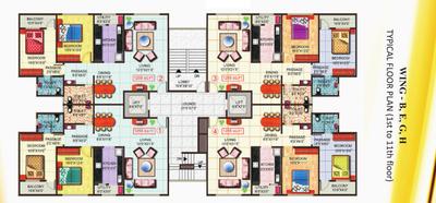 Project Image of 1255.0 - 1500.0 Sq.ft 2 BHK Apartment for buy in Sai Radha Pride