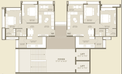 Project Image of 1360 Sq.ft 2 BHK Apartment / Flat for sale in South Bopal for Rs. 7200000