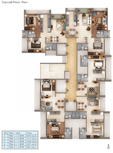Project Image of 438.0 - 747.0 Sq.ft 1 BHK Apartment for buy in Ary Umar Park