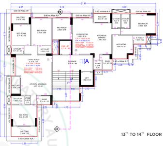 Project Image of 602.24 - 806.0 Sq.ft 2 BHK Apartment for buy in Savani Prayosha Vista