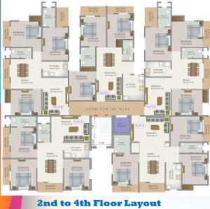 Project Image of 1300 Sq.ft 3 BHK Apartment / Flat for sale in Bariatu for Rs. 6500000