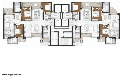 Project Image of 3006.0 - 4488.0 Sq.ft 4 BHK Apartment for buy in Elan The Statement