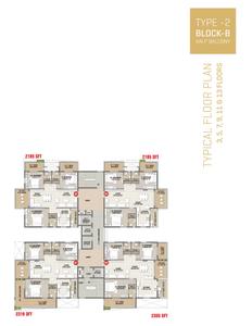 Project Image of 2035.0 - 2530.0 Sq.ft 3 BHK Apartment for buy in Svadha Mackennas