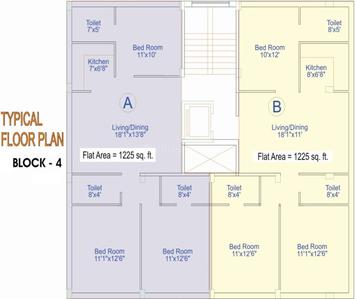 Project Image of 1225.0 - 1487.0 Sq.ft 3 BHK Apartment for buy in Eden Elegante 4