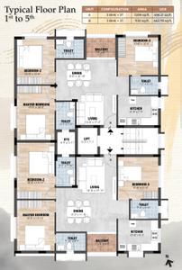 Project Image of 1130.0 - 1209.0 Sq.ft 3 BHK Apartment for buy in Akshaya Jayam