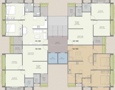 Project Image of 0.0 - 1267.0 Sq.ft 3 BHK Apartment for buy in Aashray Elegance
