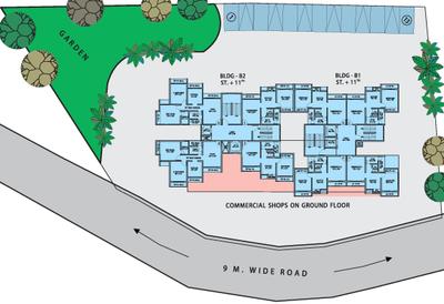 Project Image of 398.0 - 570.0 Sq.ft 1 BHK Apartment for buy in Shree Odhav Shree Hari Residency