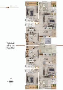Project Image of 0.0 - 1400.0 Sq.ft 3 BHK Apartment for buy in Agastya Vishal Classic