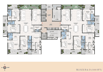 Project Image of 5000.0 - 7000.0 Sq.ft 4 BHK Apartment for buy in Shangrila Abbham
