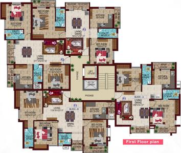 Project Image of 968.0 - 1190.0 Sq.ft 2 BHK Apartment for buy in ASN Aaradhana II