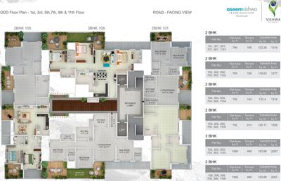 Project Image of 1277.0 - 2087.0 Sq.ft 2 BHK Apartment for buy in Vishwa Aseem Vishwa