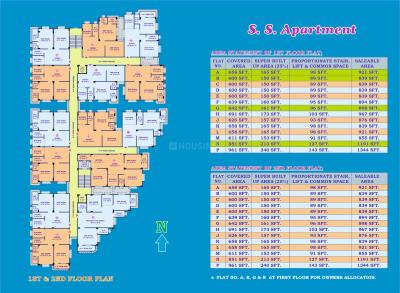 Project Image of 796.0 - 1344.0 Sq.ft 2 BHK Apartment for buy in SS Apartment