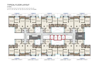 Project Image of 723.0 - 989.0 Sq.ft 2 BHK Apartment for buy in Vrunda K K Tathastu