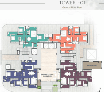 Project Image of 1650 Sq.ft 3 BHK Apartment / Flat for sale in Chansandra for Rs. 29000000
