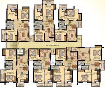 Project Image of 812.0 - 978.0 Sq.ft 2 BHK Apartment for buy in Khurinji Japonica