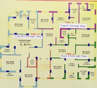 SB Saptak Residency Cluster Plan 1