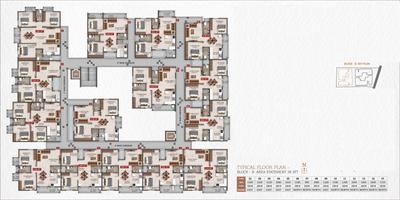 Project Image of 995.0 - 1395.0 Sq.ft 2 BHK Apartment for buy in Riqueza Siri