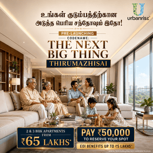 Project Image of 920.0 - 1285.0 Sq.ft 2 BHK Apartment for buy in Urbanrise Codename The Next Big Thing