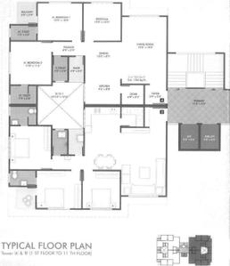 Project Image of 0.0 - 968.75 Sq.ft 3 BHK Apartment for buy in Shree Mega Royal Building A And Building B