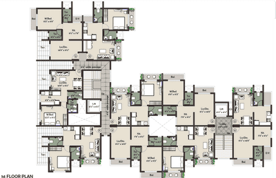 Project Image of 325.5 - 530.45 Sq.ft 1 BHK Apartment for buy in Prithvi Anand Kuber Complex Phase 1