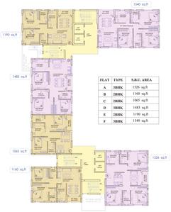 Project Image of 2400 Sq.ft 4 BHK Apartment / Flat for sale in Tangra for Rs. 13000000