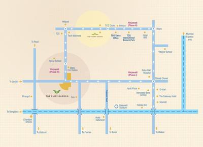Project Image of 332.0 - 608.0 Sq.ft 1 BHK Apartment for buy in TCG The Cliff Garden Wing A D E F
