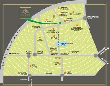 Project Image of 1616 Sq.ft 3 BHK Apartment / Flat for sale in Gajularamaram for Rs. 15500000