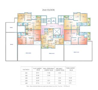 Project Image of 603.64 - 717.41 Sq.ft 2 BHK Apartment for buy in Vishwakarma Vedant B