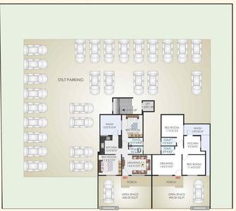 Project Image of 392.0 - 620.0 Sq.ft 2 BHK Apartment for buy in Galaxy Mansion VII
