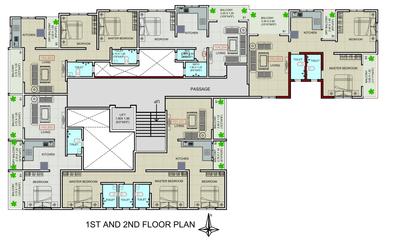 Project Image of 508.38 - 601.16 Sq.ft 2 BHK Apartment for buy in Victory Rajlaxmi Residency