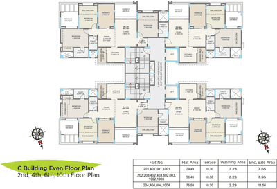 Project Image of 606.98 - 855.62 Sq.ft 2 BHK Apartment for buy in Kolte Patil Green Olive C And D