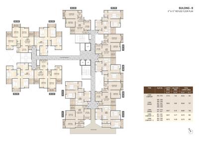 Project Image of 703.21 - 980.0 Sq.ft 2 BHK Apartment for buy in Mangalam Melizma