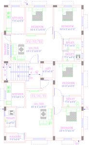 CM Mahalaksmi Flats Mahalaksmi Flats Cluster Plan From 1st To 3rd Floor 1