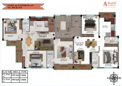 Project Image of 950.0 - 1250.0 Sq.ft 2 BHK Apartment for buy in Aura Mudhra