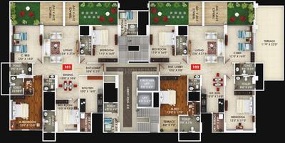 Project Image of 0.0 - 759.0 Sq.ft 2 BHK Apartment for buy in Gagan Unnatii Phase 2