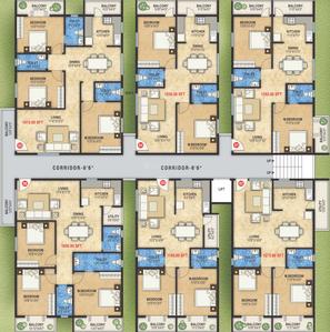 Project Image of 1180.0 - 1615.0 Sq.ft 2 BHK Apartment for buy in DLR Pride