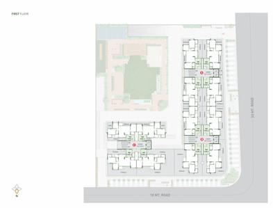 Project Image of 990 Sq.ft 3 BHK Apartment / Flat for sale in Kudasan for Rs. 9000000