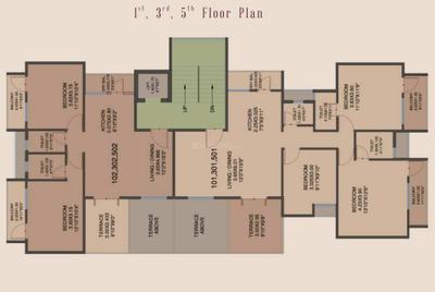 Project Image of 813.11 - 1934.81 Sq.ft 2 BHK Apartment for buy in Saga Apartment