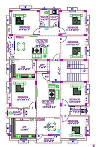 Project Image of 1107.0 - 1175.0 Sq.ft 3 BHK Apartment for buy in SCC Aadhiren Flats