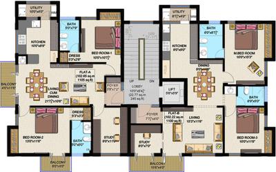 Project Image of 1100.0 - 2660.0 Sq.ft 2.5 BHK Apartment for buy in Gatala Sukriti