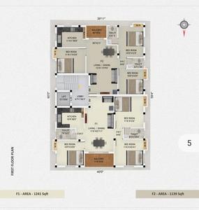 Project Image of 545.0 - 1241.0 Sq.ft 1 BHK Apartment for buy in Green Sairam Flats