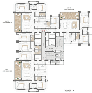Project Image of 1394.36 - 3102.8 Sq.ft 3 BHK Apartment for buy in Lodha Palais