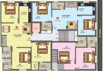 Project Image of 844.0 - 1205.0 Sq.ft 2 BHK Apartment for buy in Vesta Sri Thandapani
