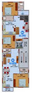 Project Image of 700.0 - 1390.0 Sq.ft 2 BHK Apartment for buy in Nithish Sai Resedency
