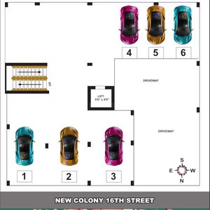 Eeshani New Colony New Colony Cluster Plan For Ground Floor 1