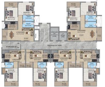 Project Image of 573.0 - 2273.0 Sq.ft 1 BHK Apartment for buy in Akshat Utopian Heights