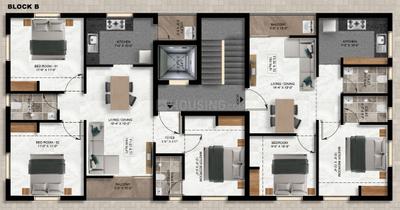Project Image of 760.0 - 1090.0 Sq.ft 2 BHK Apartment for buy in Naaghappa Driti