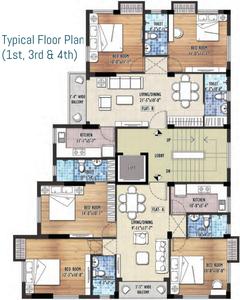Project Image of 875.0 - 1296.0 Sq.ft 2 BHK Apartment for buy in Abira Irini