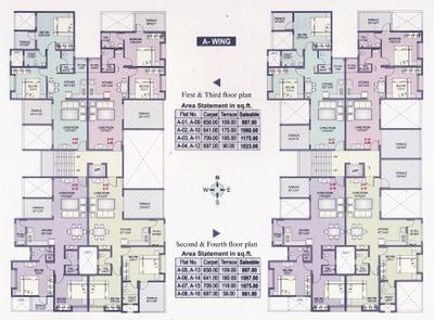 Project Image of 997.0 - 1175.0 Sq.ft 2 BHK Apartment for buy in Ganraj Shreemant Ganray Krupa