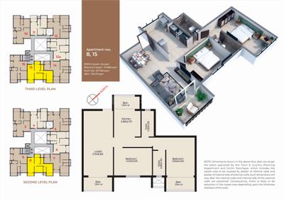 Project Image of 832.91 - 1186.51 Sq.ft 1 BHK Apartment for buy in Nanu Sapana Sarovar